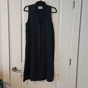 Everlane sleeveless linen dress size 10